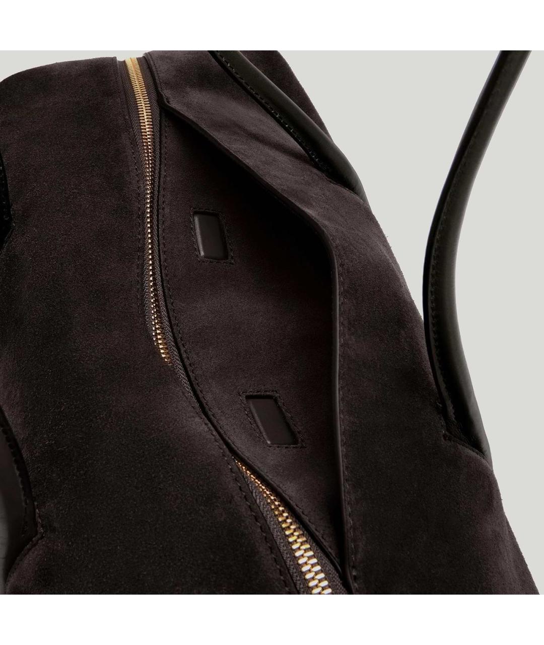 DEMELLIER Коричневая замшевая сумка с короткими ручками, фото 6