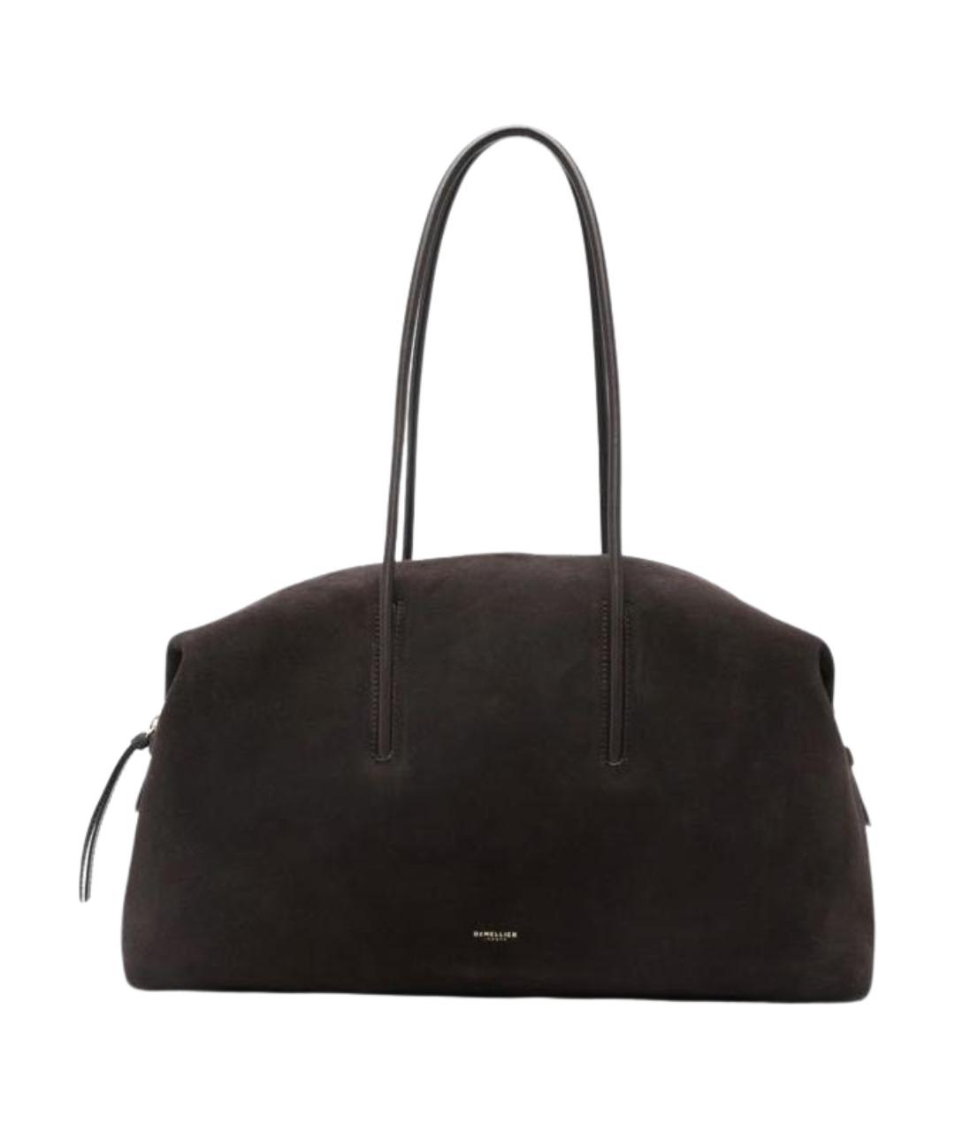 DEMELLIER Коричневая замшевая сумка с короткими ручками, фото 1