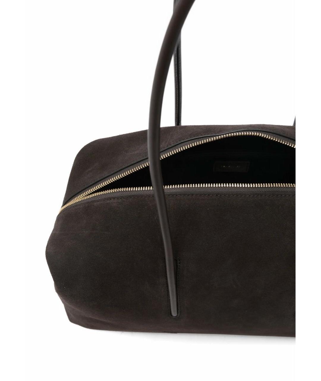 DEMELLIER Коричневая замшевая сумка с короткими ручками, фото 5