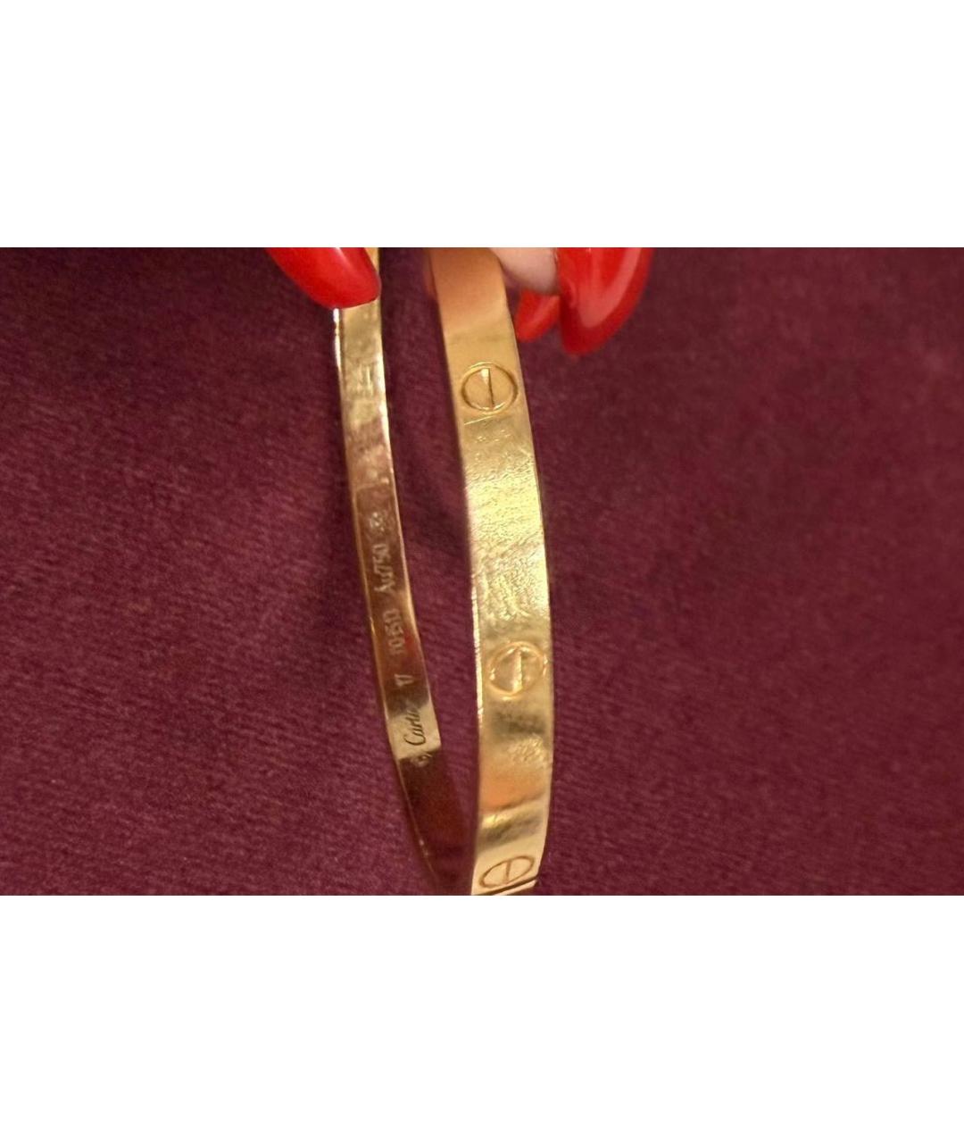 CARTIER Золотой браслет из желтого золота, фото 2