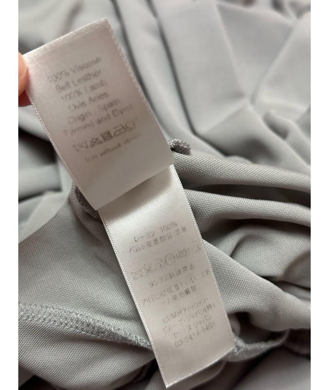 CELINE Серая вискозная юбка миди, фото 6