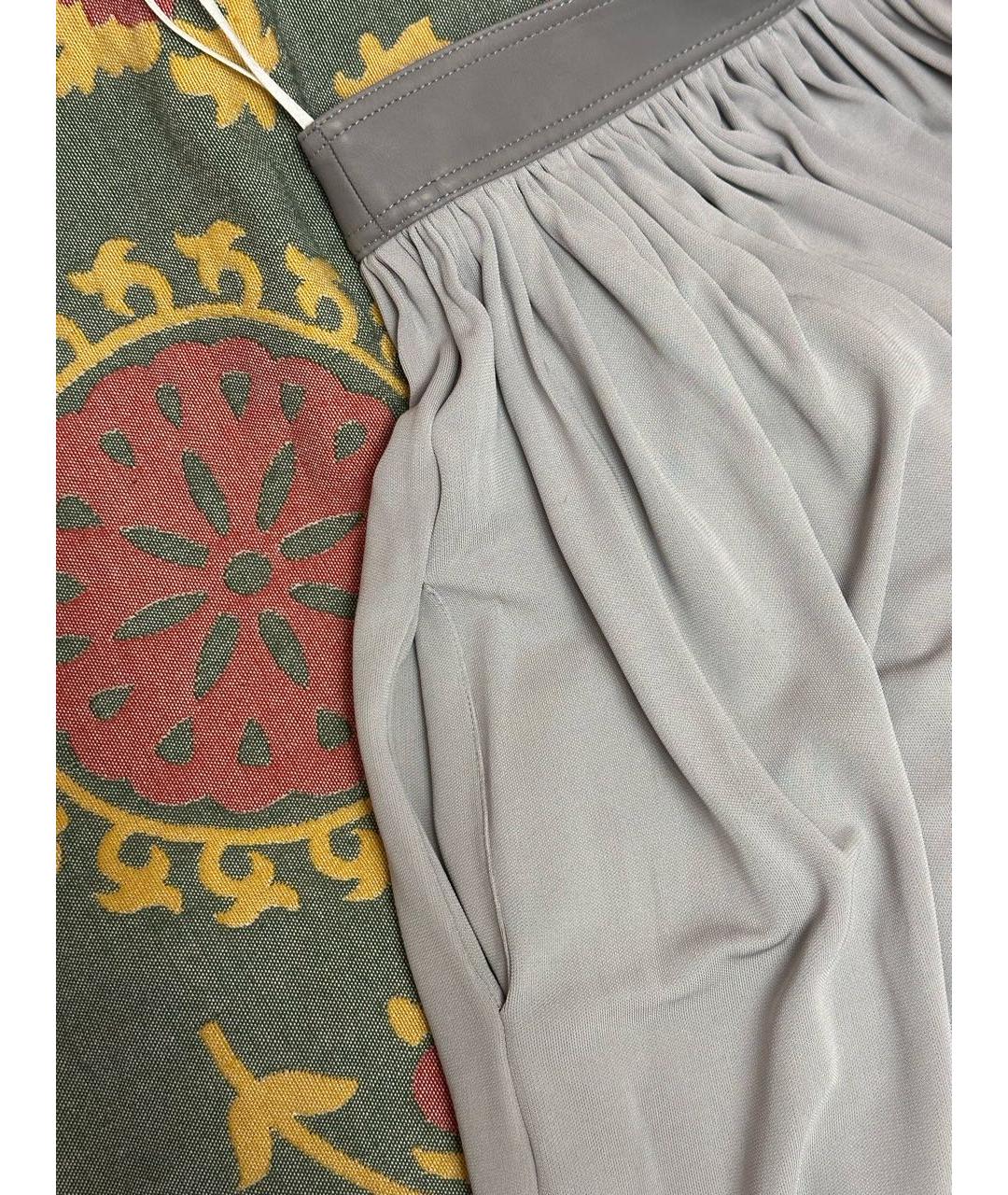 CELINE Серая вискозная юбка миди, фото 4