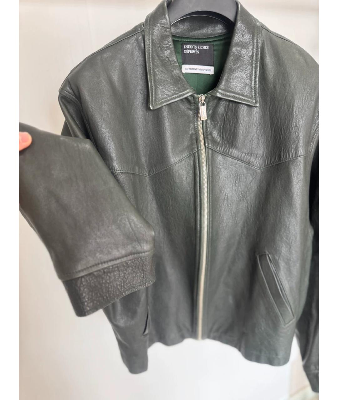 Enfants Riches Déprimés Зеленая кожаная куртка, фото 4