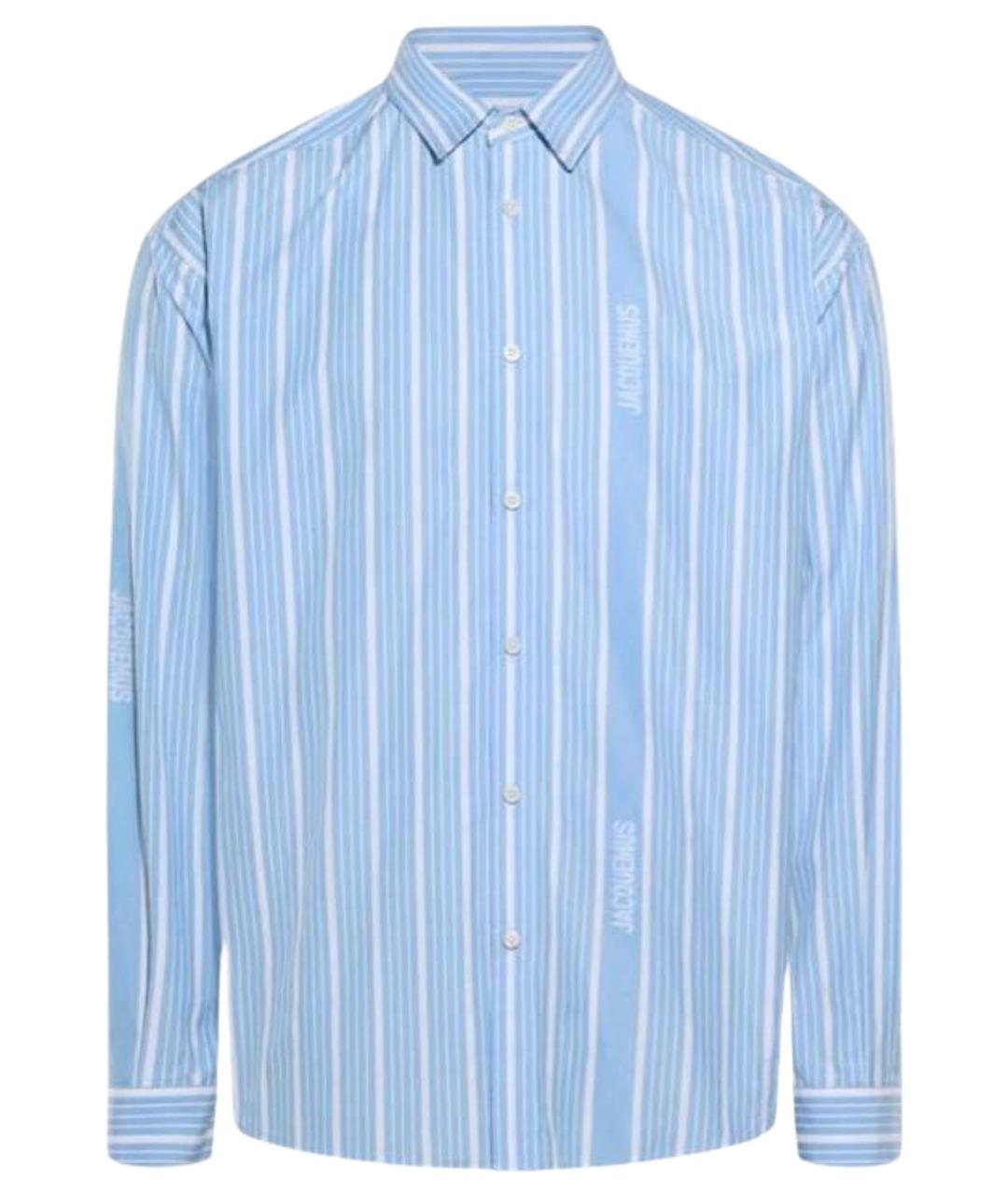 JACQUEMUS Голубая хлопковая классическая рубашка, фото 1