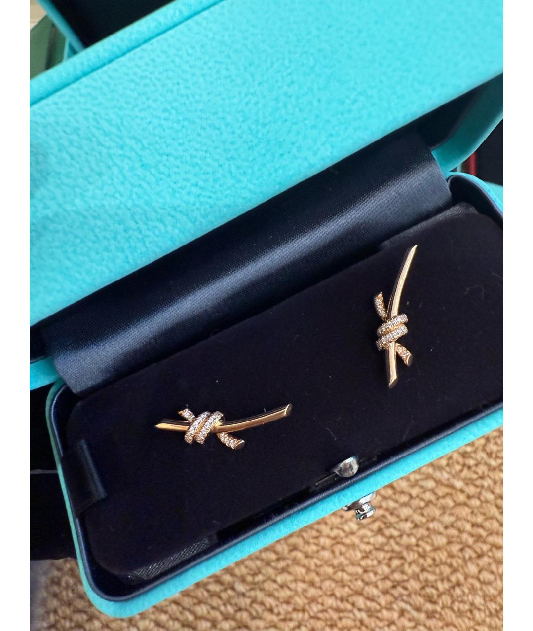 TIFFANY&CO Золотые серьги из розового золота, фото 4