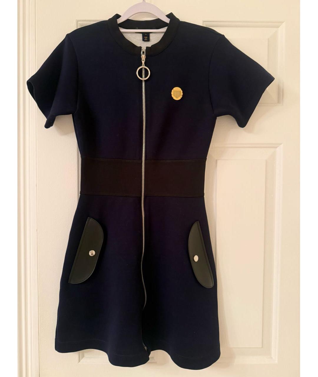 LOUIS VUITTON Темно-синее повседневное платье, фото 5