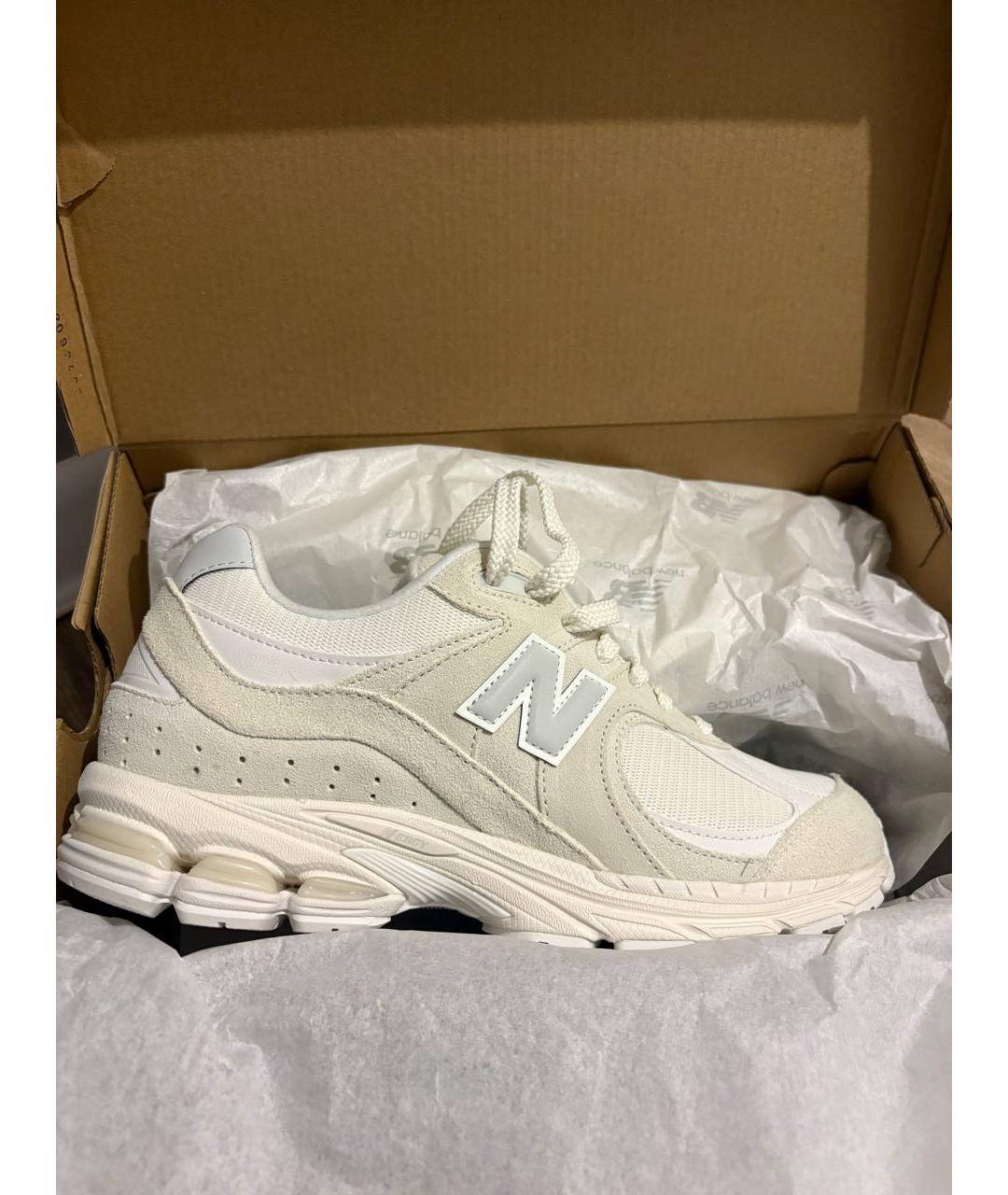 NEW BALANCE Бежевые замшевые низкие кроссовки / кеды, фото 5