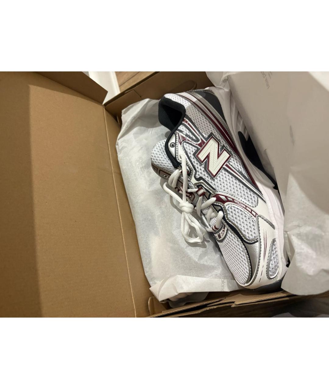 NEW BALANCE Серебряные синтетические низкие кроссовки / кеды, фото 4