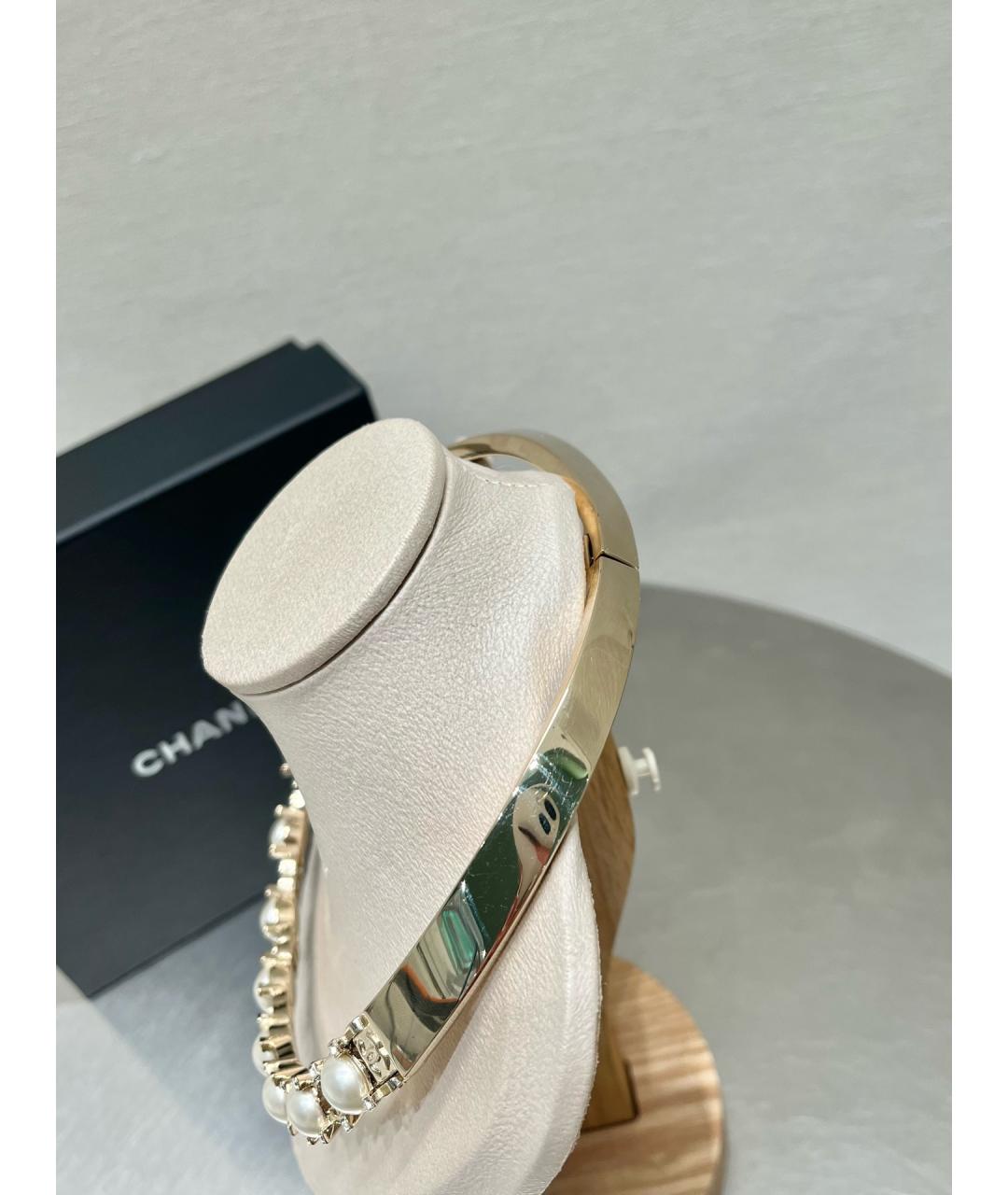 CHANEL Золотое металлическое колье, фото 7