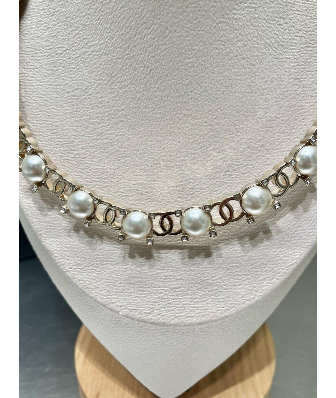 CHANEL Золотое металлическое колье, фото 5