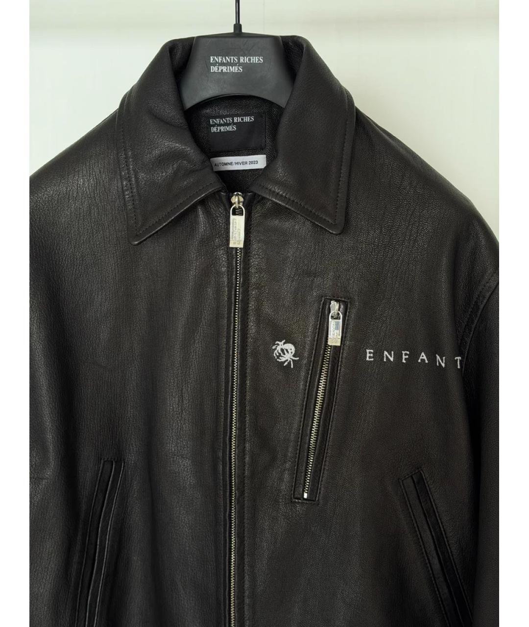 Enfants Riches Déprimés Черная кожаная куртка, фото 5