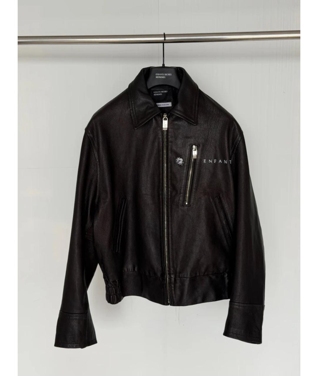 Enfants Riches Déprimés Черная кожаная куртка, фото 10