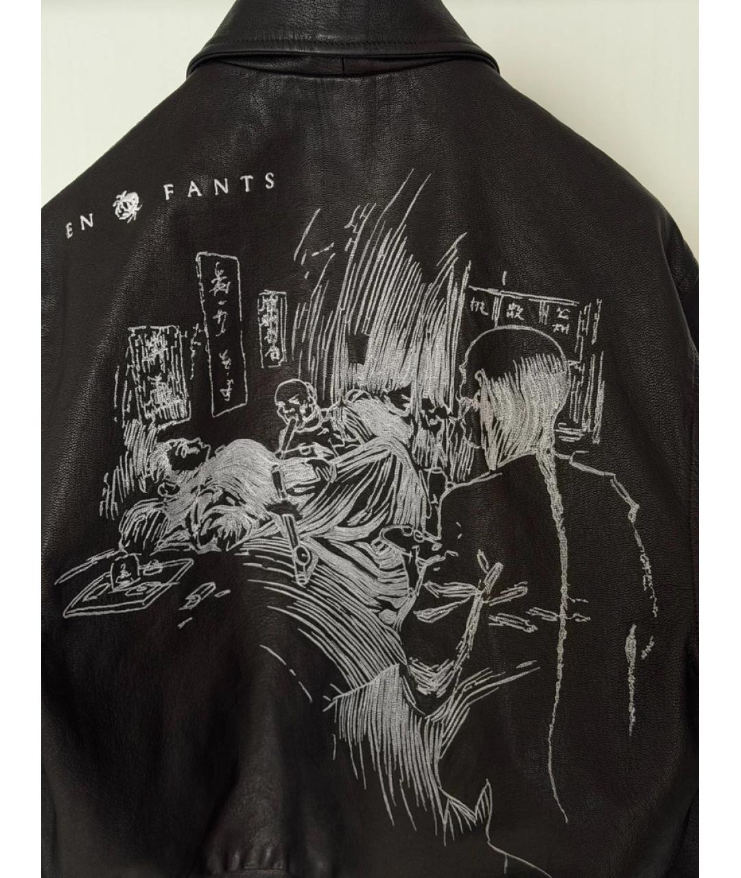 Enfants Riches Déprimés Черная кожаная куртка, фото 3