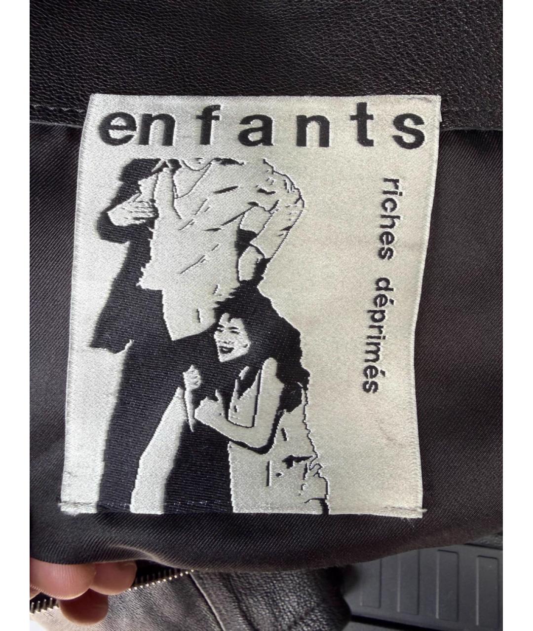 Enfants Riches Déprimés Черная кожаная куртка, фото 9