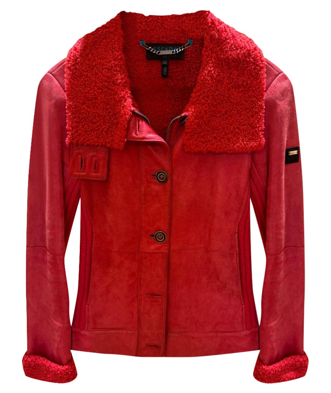 ESCADA Красная замшевая дубленка, фото 1