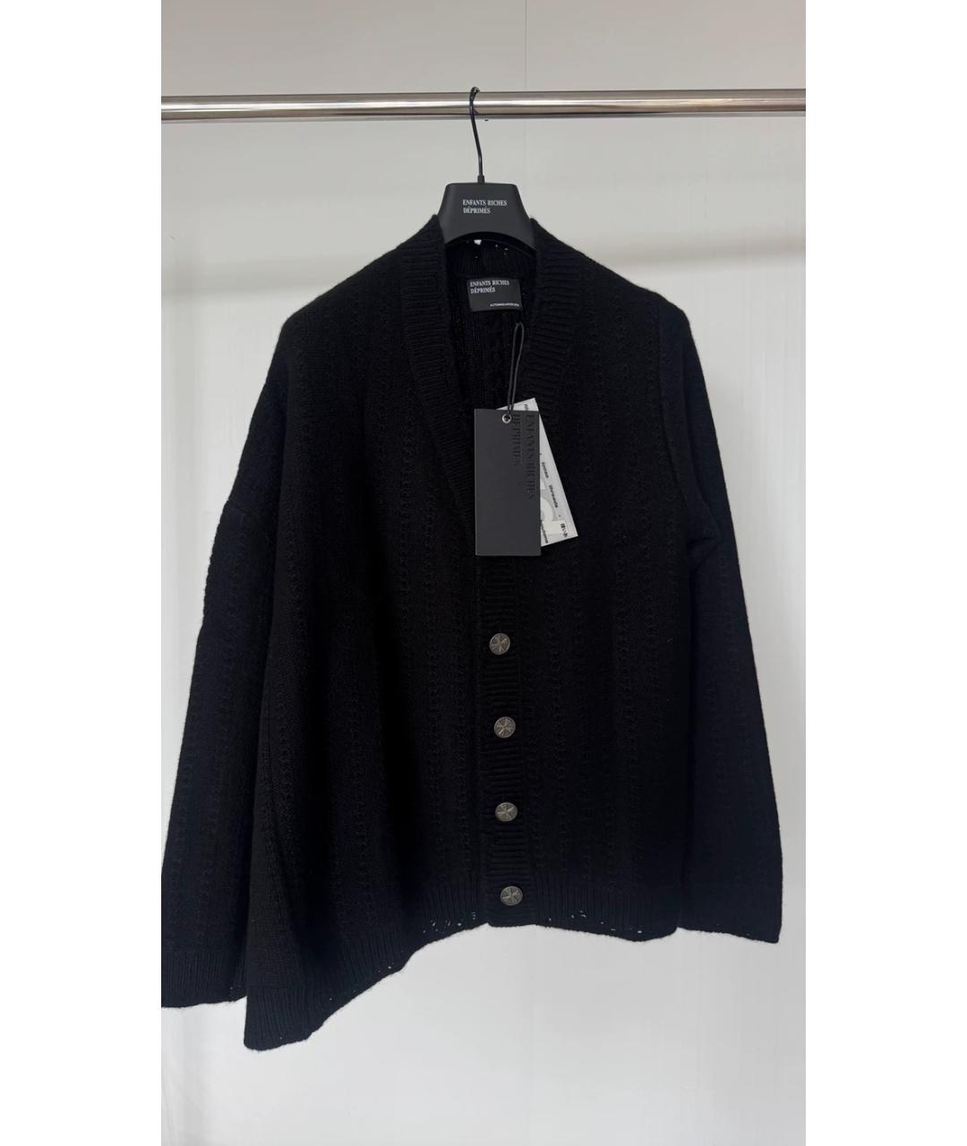 Enfants Riches Déprimés Черный шерстяной кардиган, фото 4