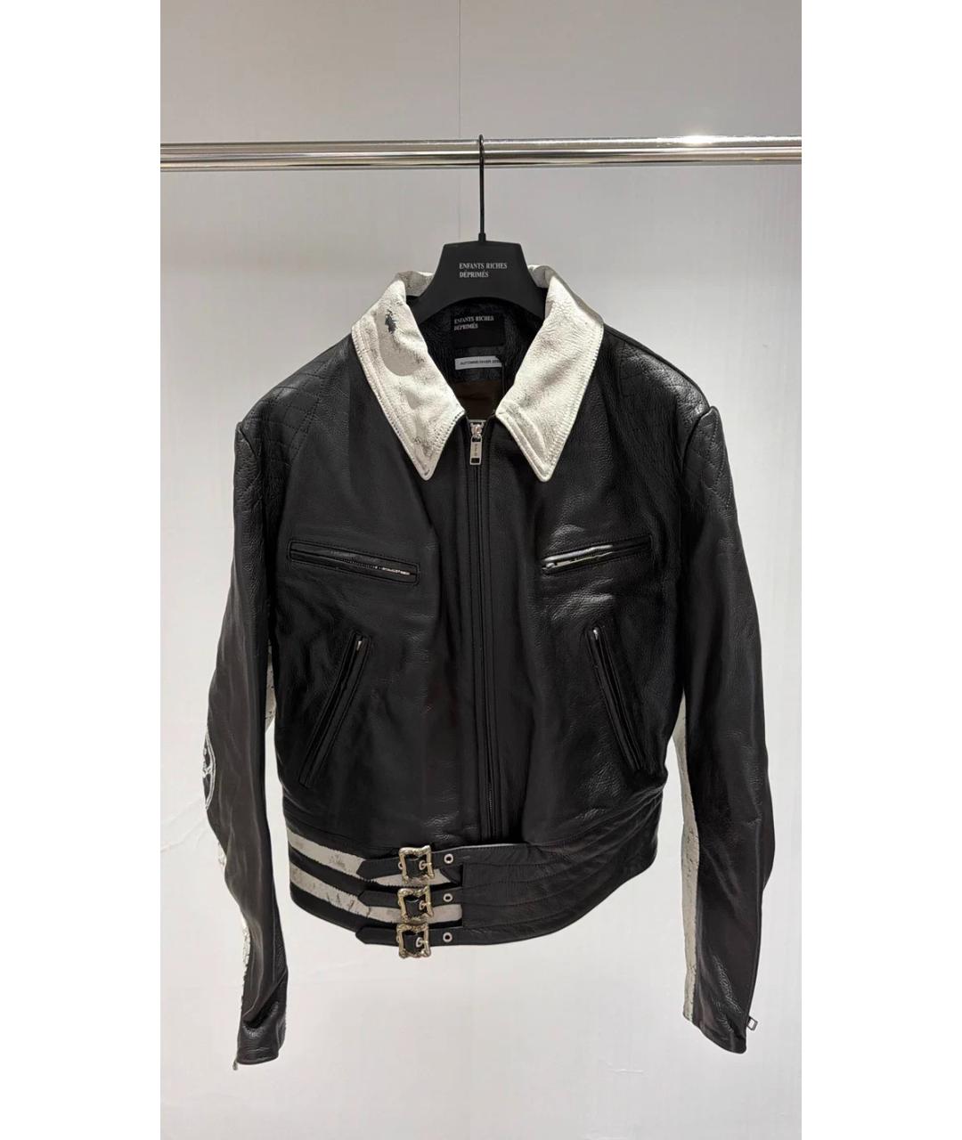Enfants Riches Déprimés Черная кожаная куртка, фото 7