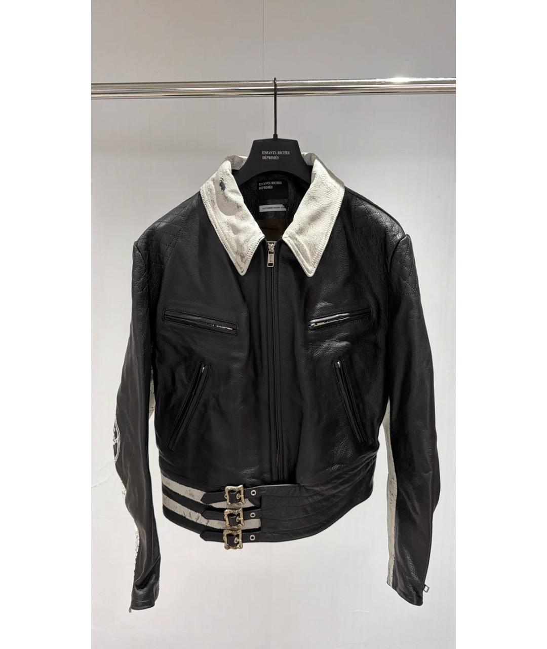 Enfants Riches Déprimés Черная кожаная куртка, фото 8
