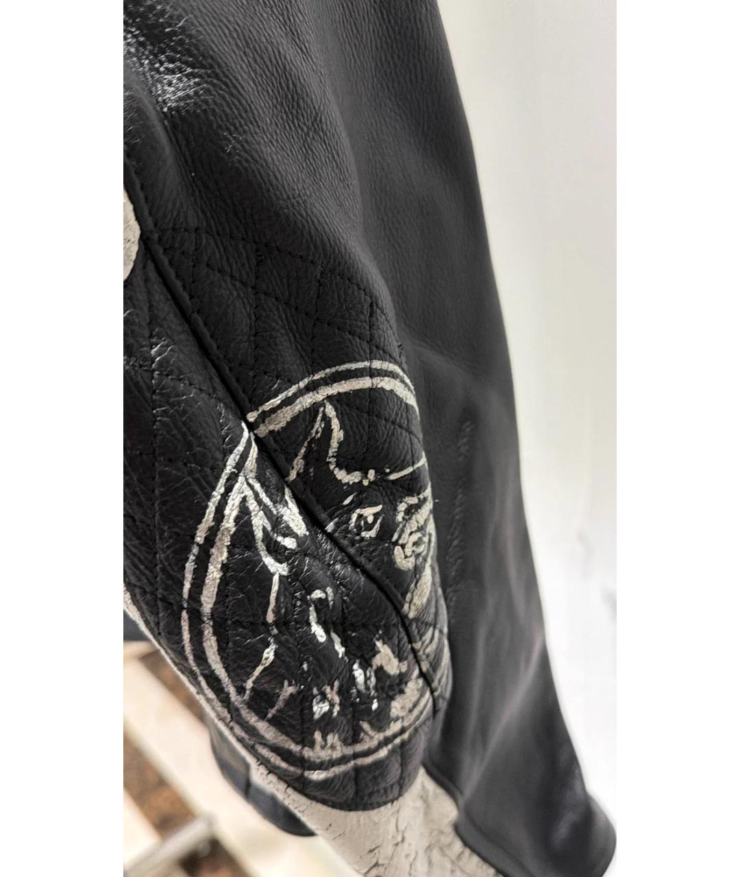 Enfants Riches Déprimés Черная кожаная куртка, фото 3