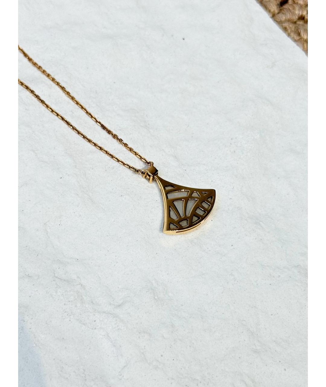 BVLGARI Золотое колье из розового золота, фото 7