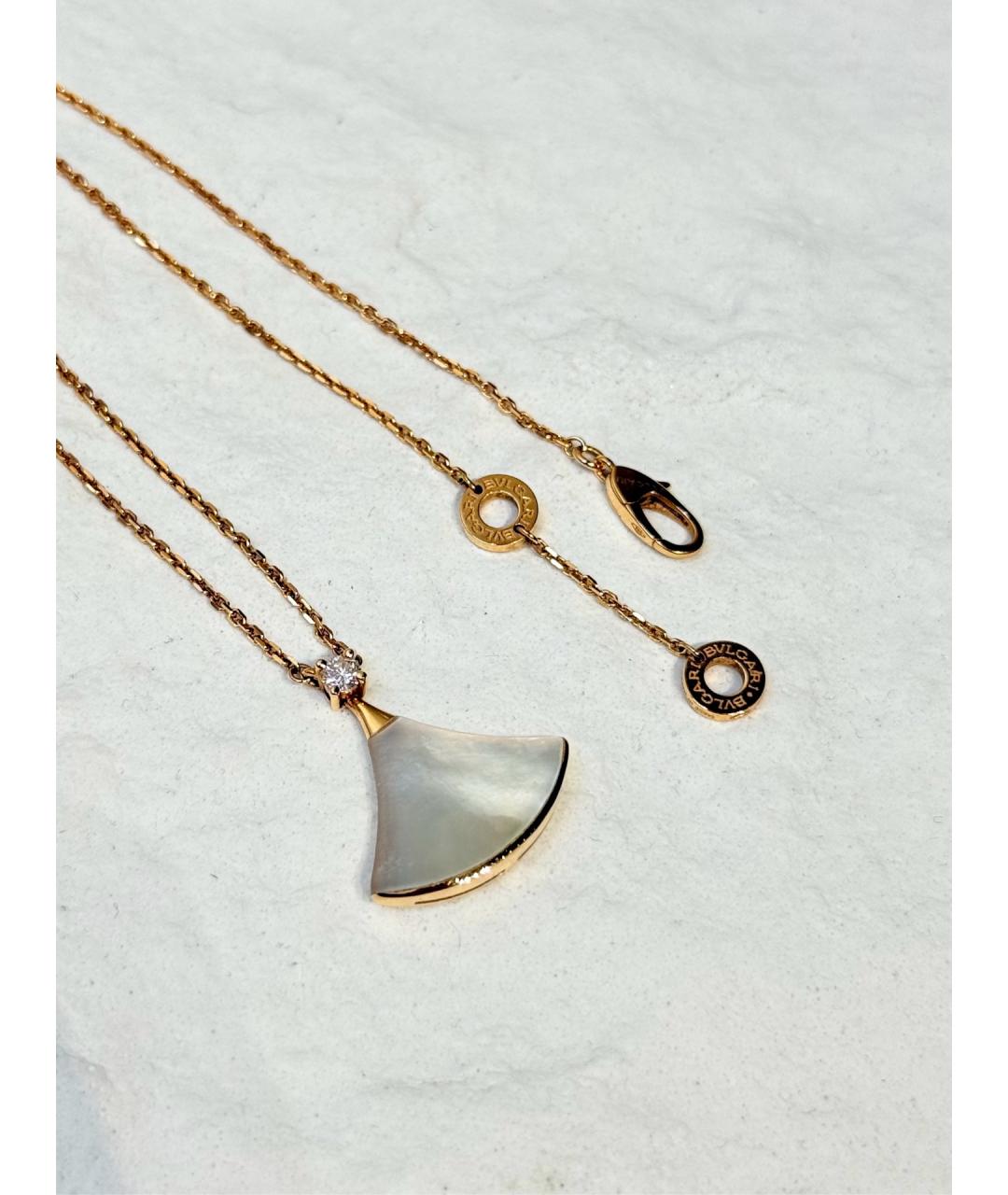 BVLGARI Золотое колье из розового золота, фото 3