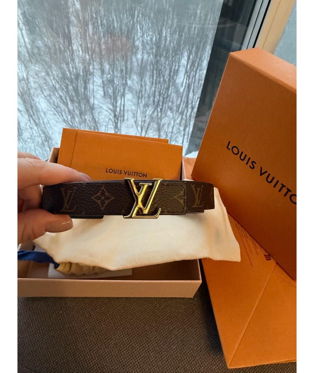 LOUIS VUITTON Коричневый ремень, фото 5