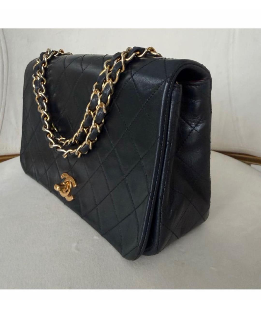 CHANEL Черная кожаная сумка через плечо, фото 3