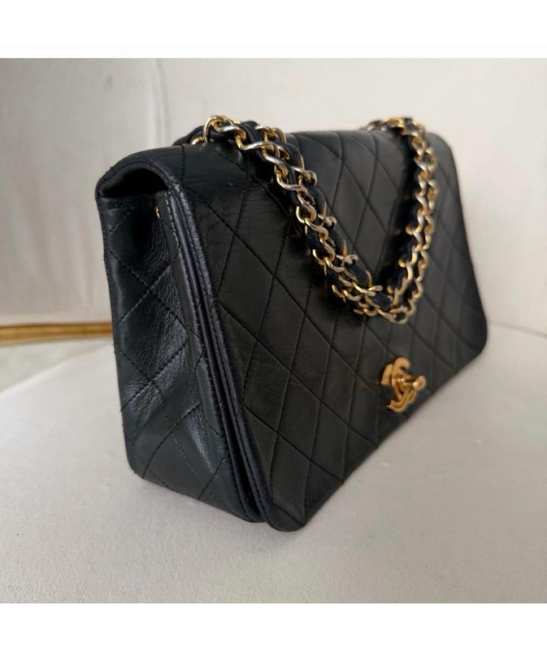 CHANEL Черная кожаная сумка через плечо, фото 2