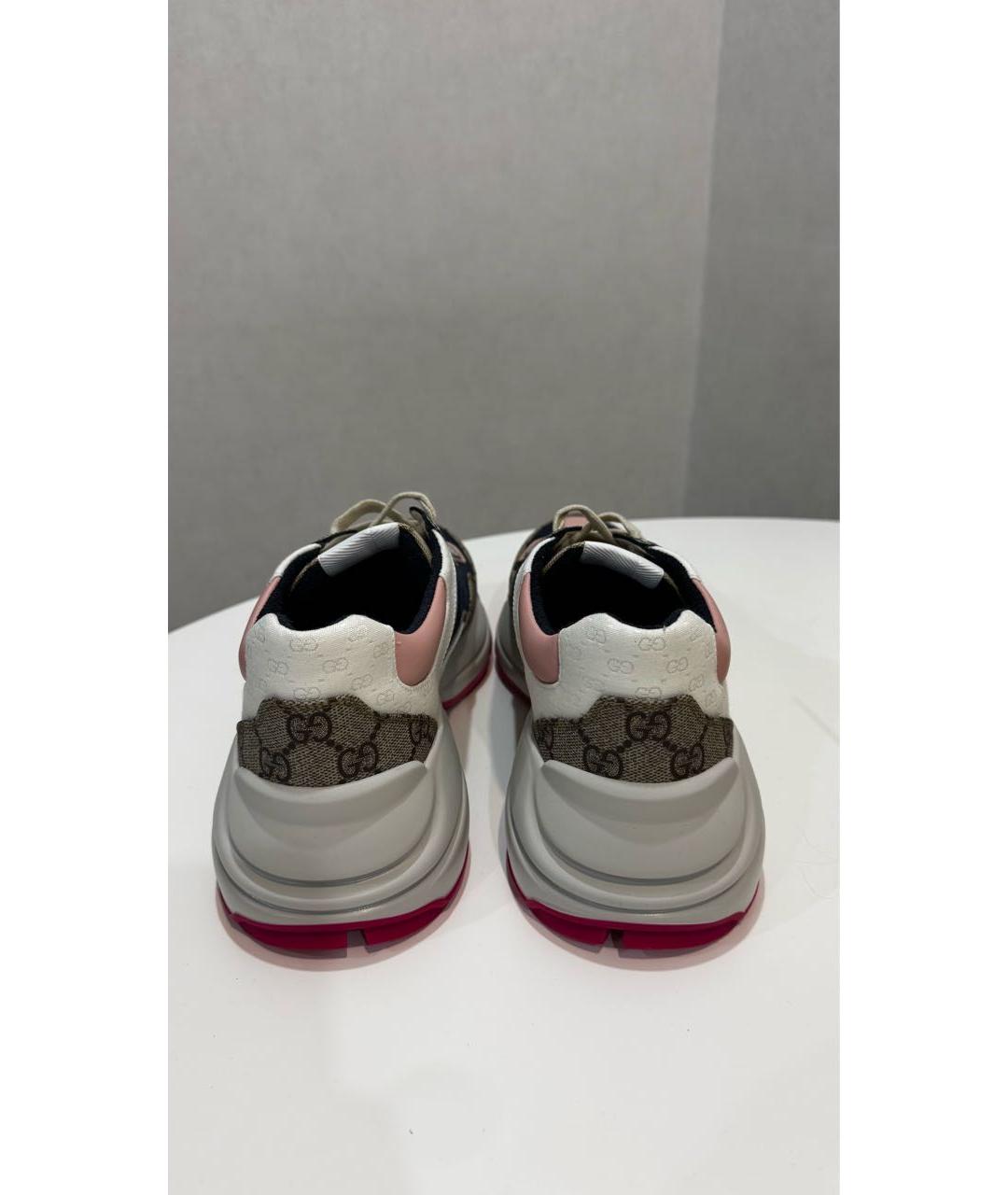 GUCCI Мульти текстильные кроссовки, фото 4
