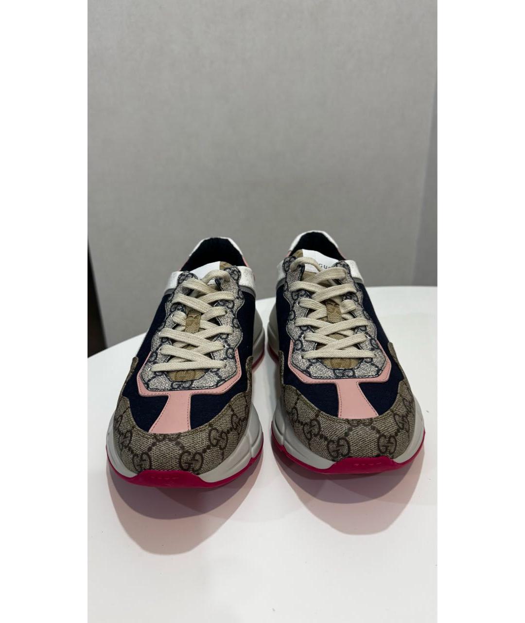 GUCCI Мульти текстильные кроссовки, фото 2