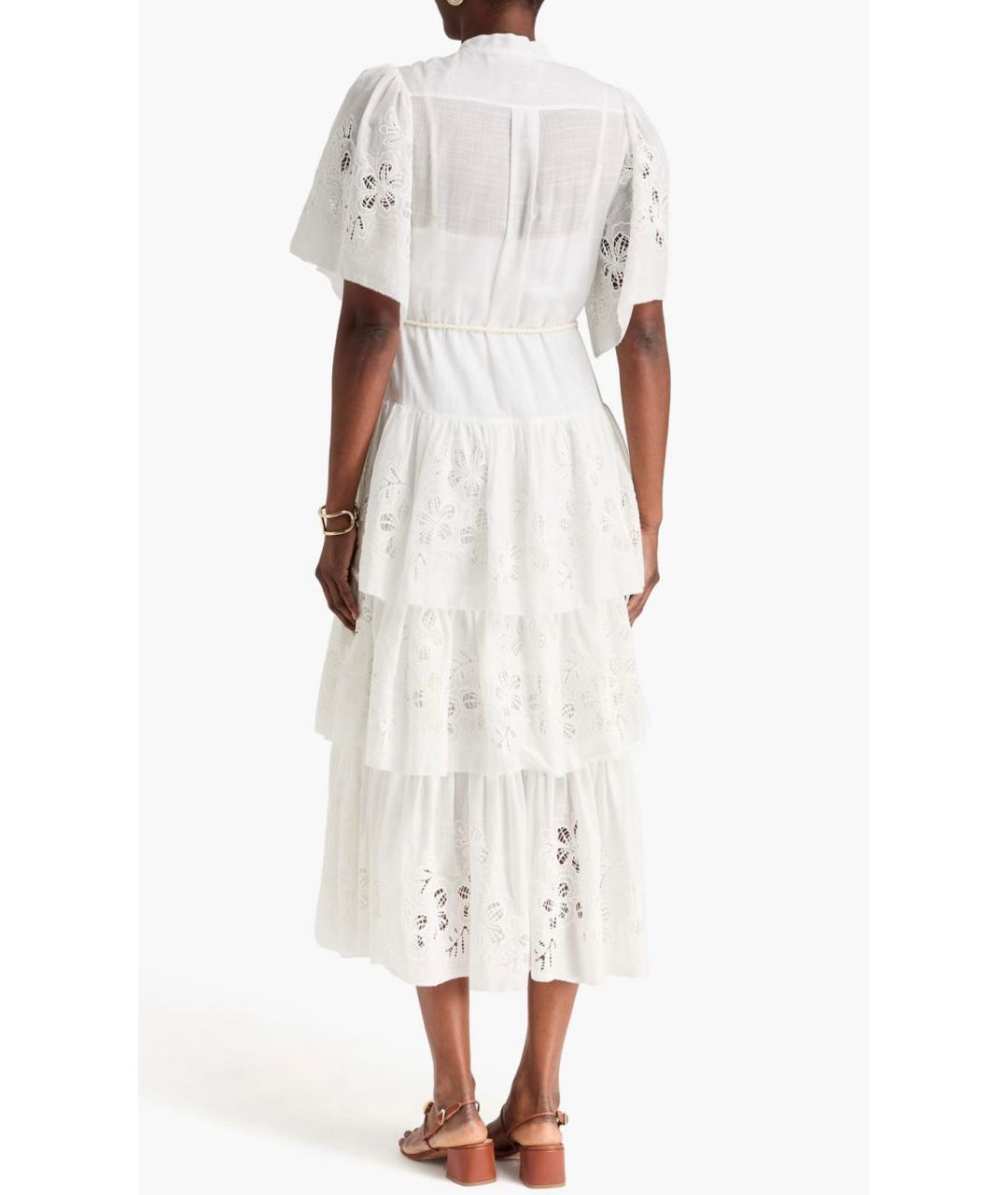 ZIMMERMANN Белый хлопковый сарафан, фото 3