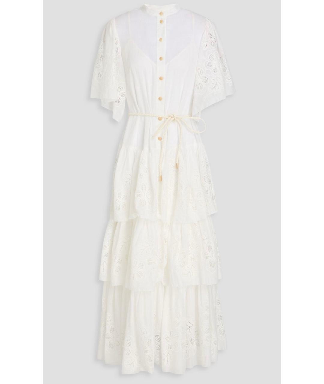 ZIMMERMANN Белый хлопковый сарафан, фото 4