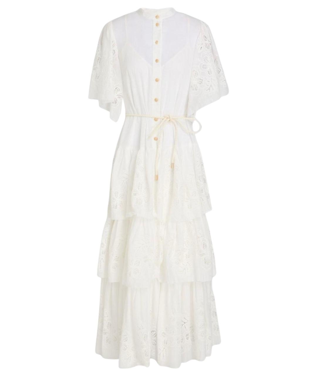 ZIMMERMANN Белый хлопковый сарафан, фото 1