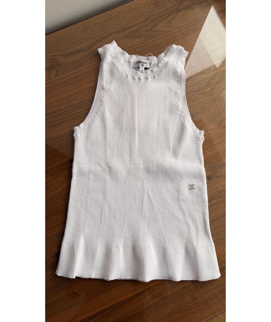 CHANEL Белая майка, фото 2