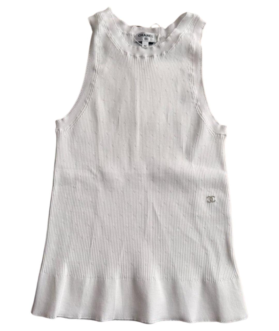 CHANEL Белая майка, фото 1