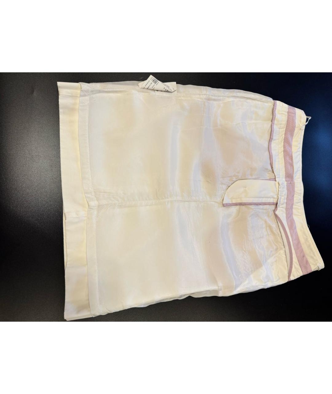 HUGO BOSS Белая хлопковая юбка миди, фото 4