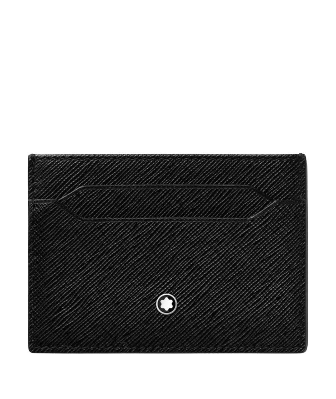 MONTBLANC Черный кожаный кардхолдер, фото 1