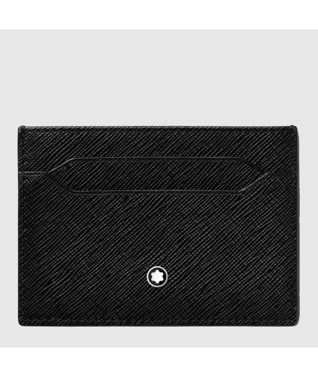 MONTBLANC Черный кожаный кардхолдер, фото 3