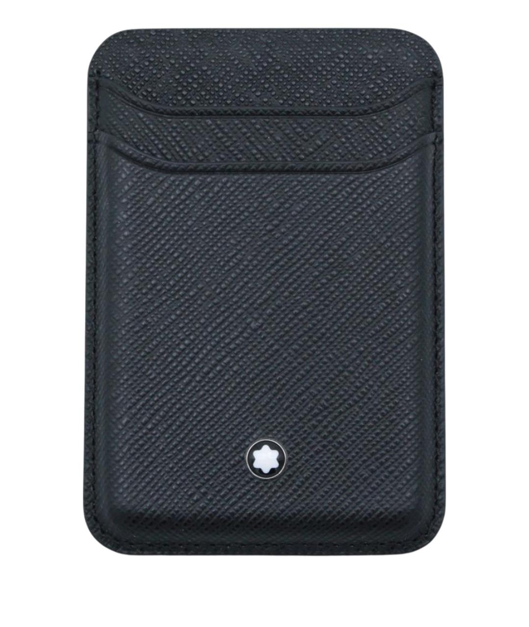 MONTBLANC Темно-синий кожаный кардхолдер, фото 1