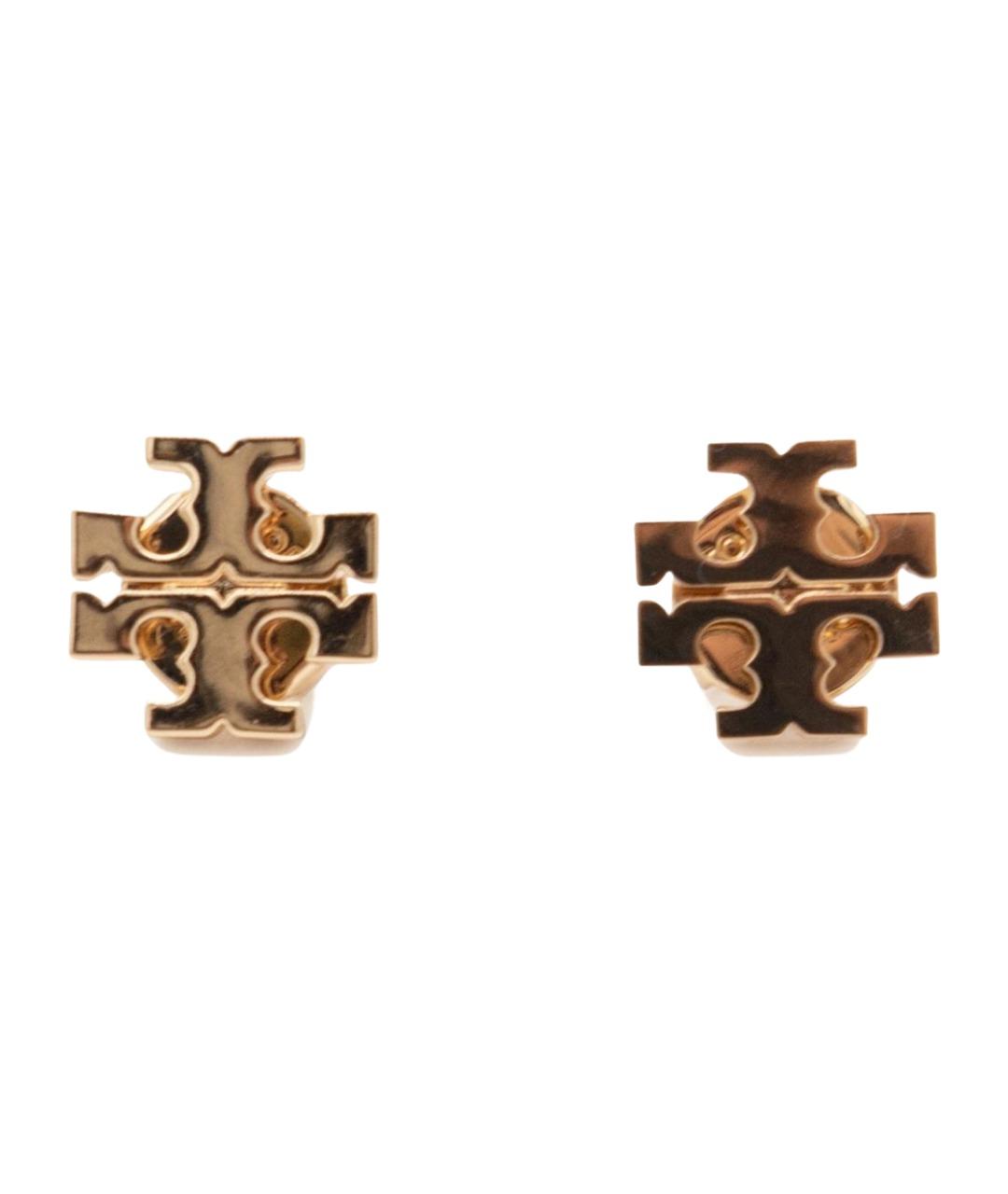 TORY BURCH Золотые металлические серьги, фото 1