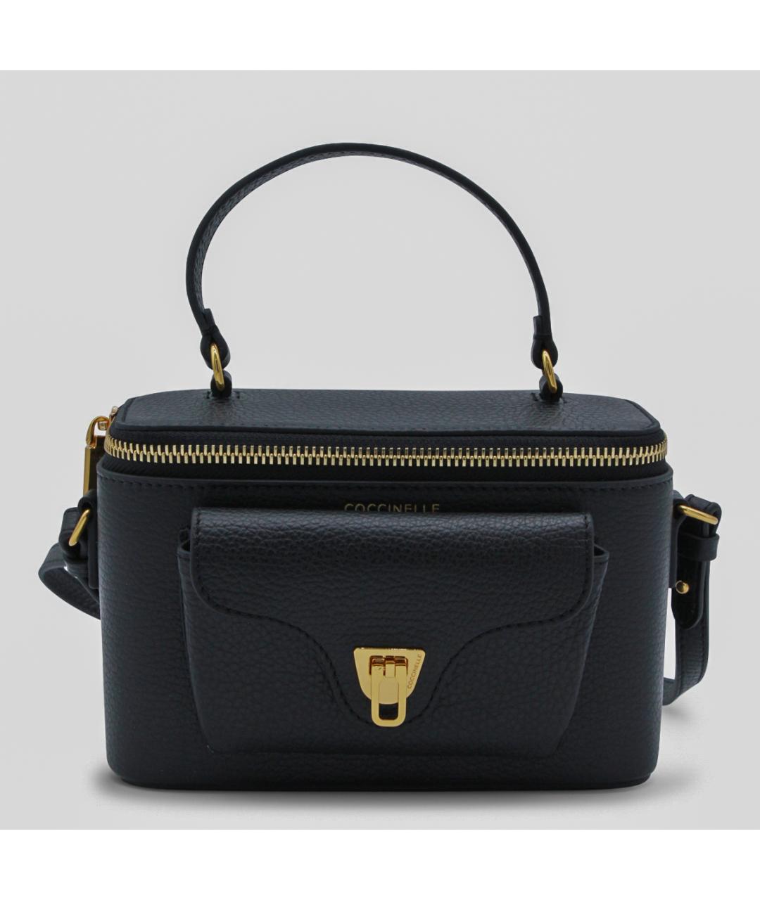 COCCINELLE Черная кожаная сумка через плечо, фото 5