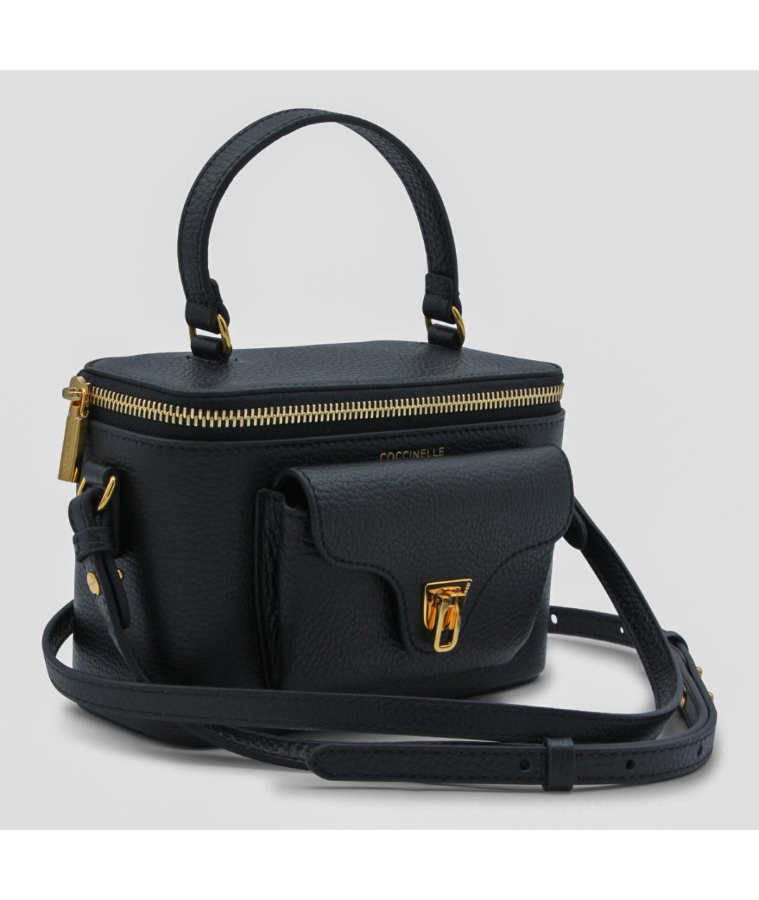 COCCINELLE Черная кожаная сумка через плечо, фото 2