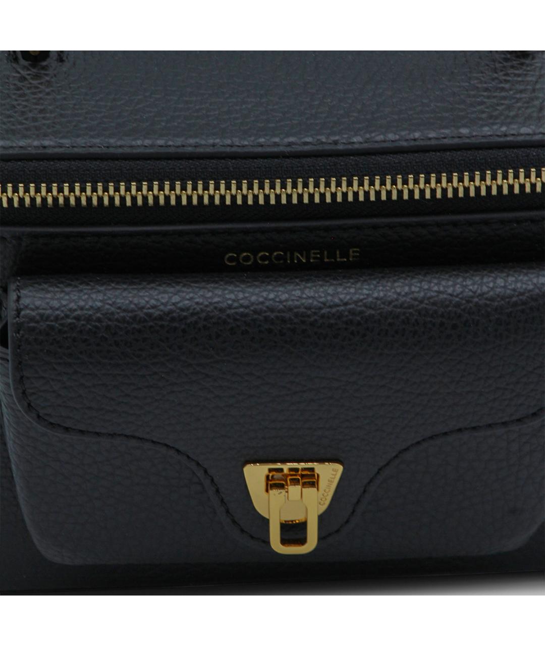 COCCINELLE Черная кожаная сумка через плечо, фото 4