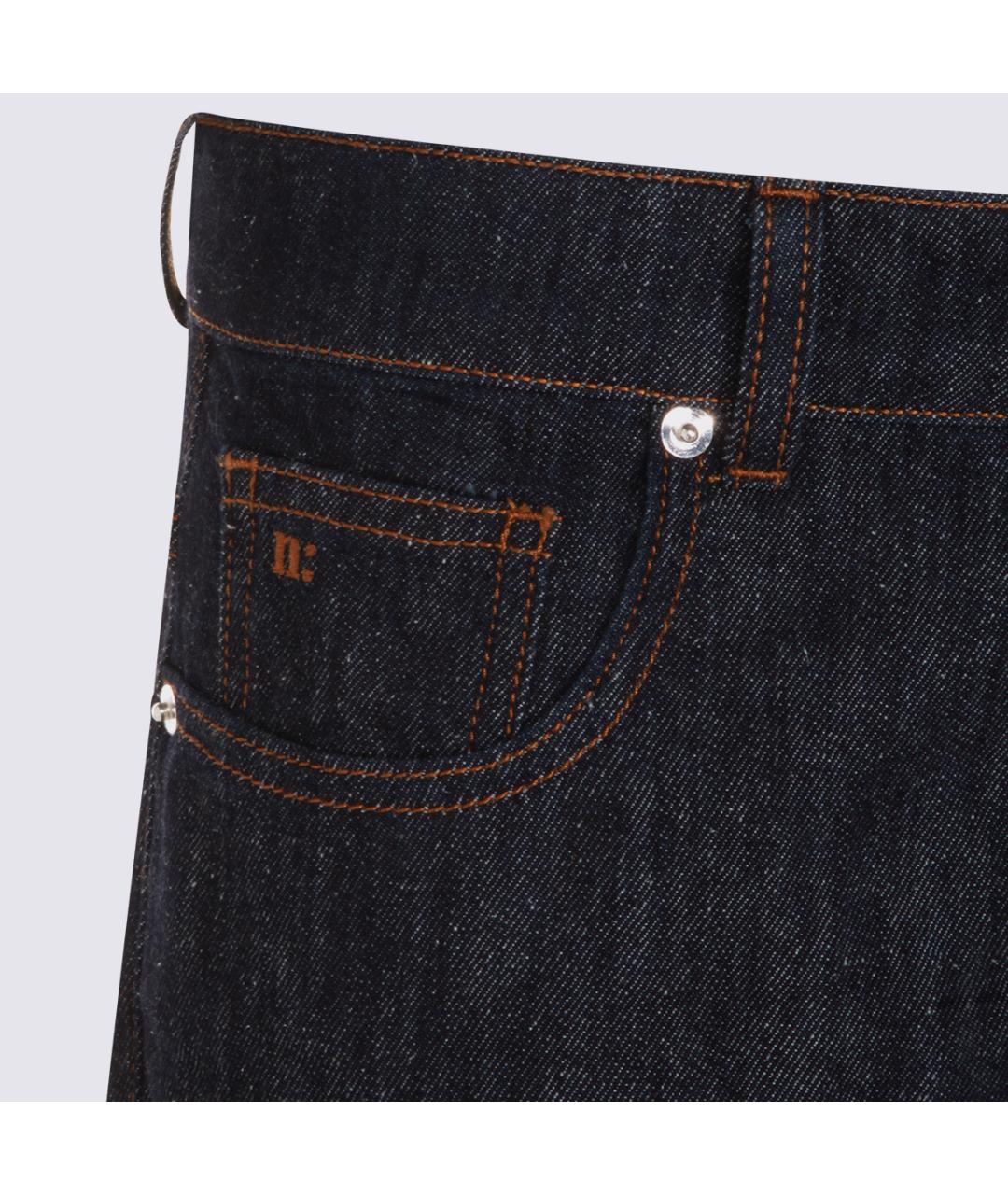 NINE IN THE MORNING Синие прямые джинсы, фото 3