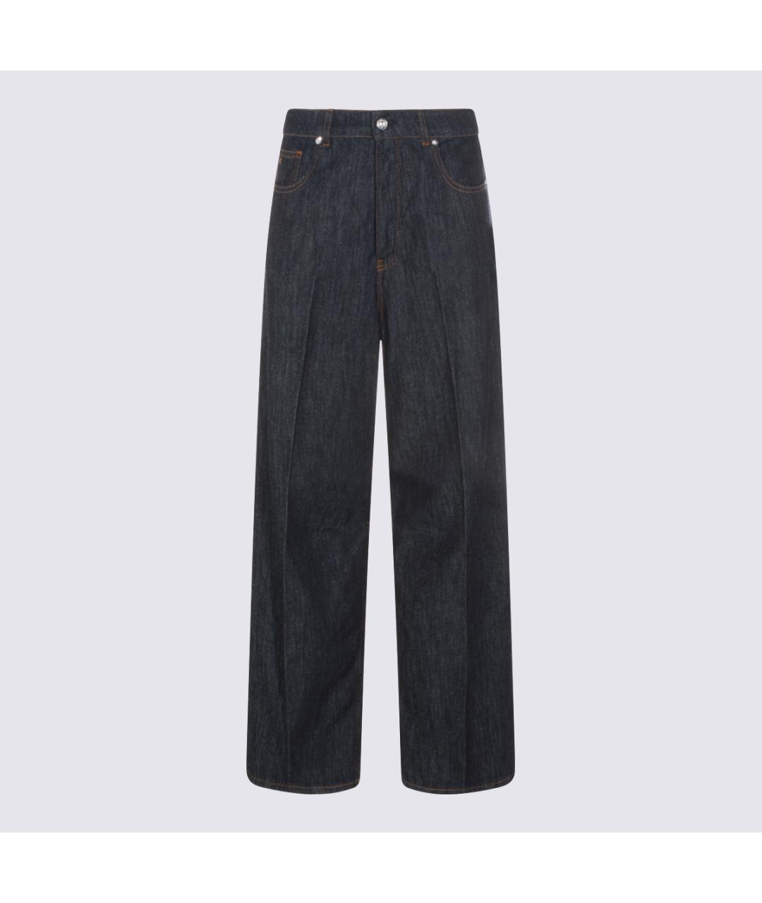 NINE IN THE MORNING Синие прямые джинсы, фото 5