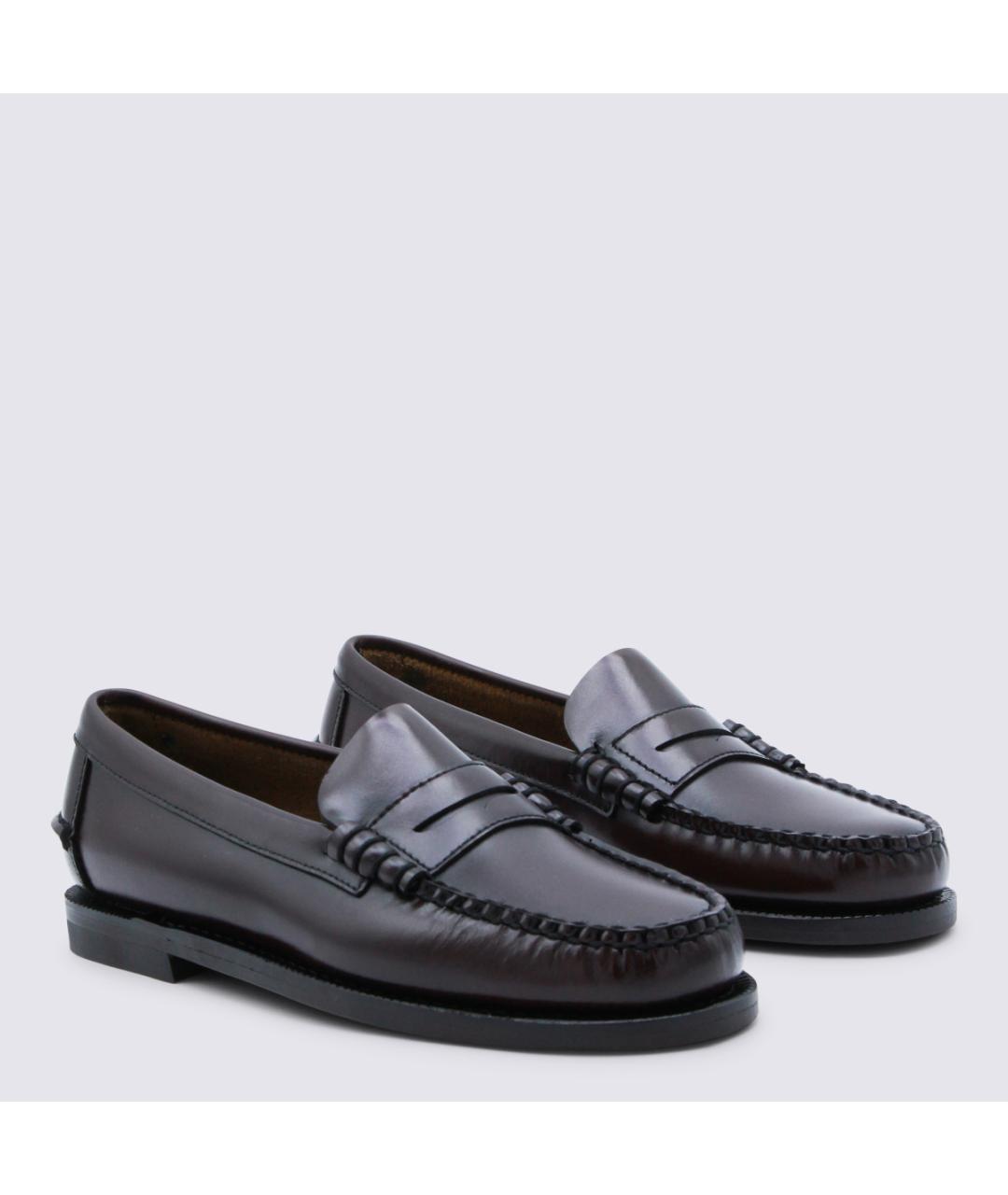 SEBAGO Бордовые кожаные лоферы, фото 2