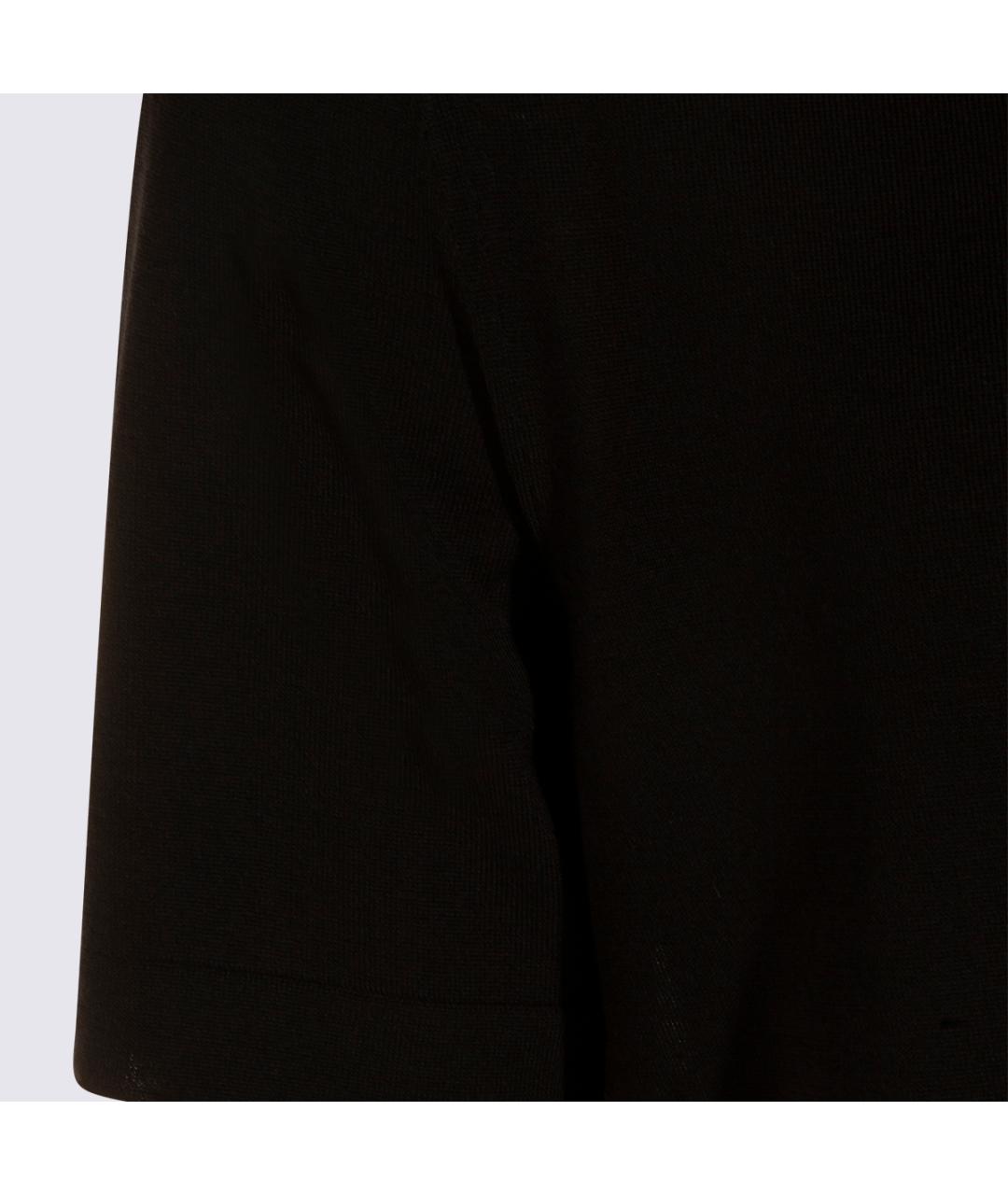 ZEGNA Черная хлопко-шерстяная футболка, фото 3