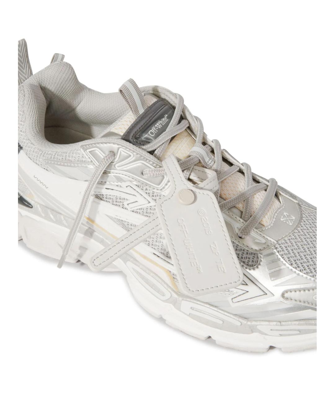 OFF-WHITE Серые низкие кроссовки / кеды, фото 8