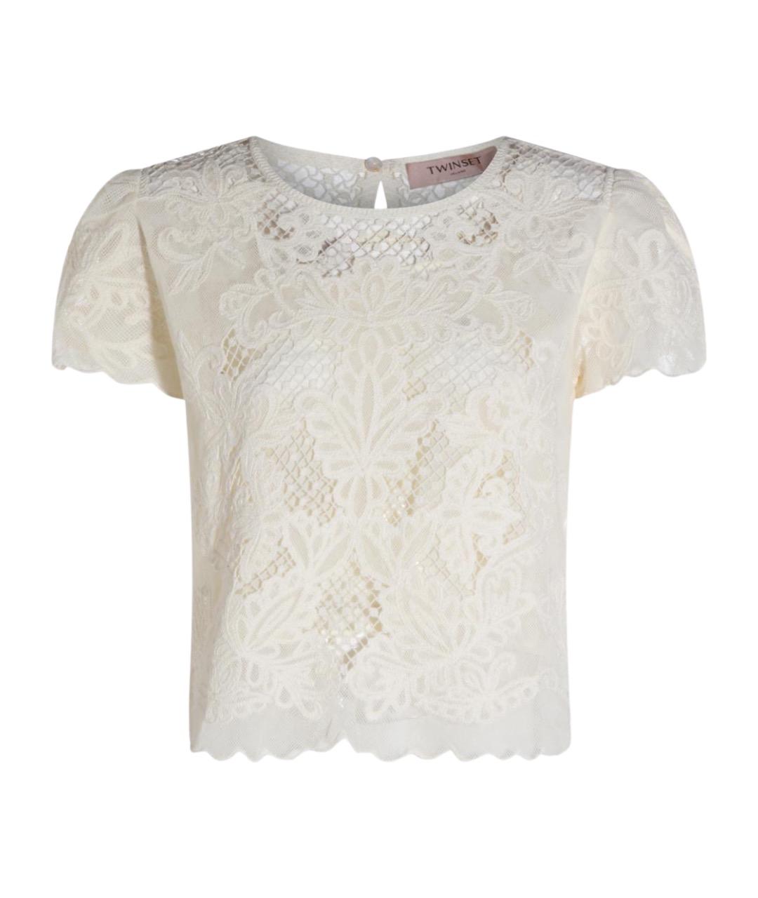 TWIN-SET Белая майка, фото 1