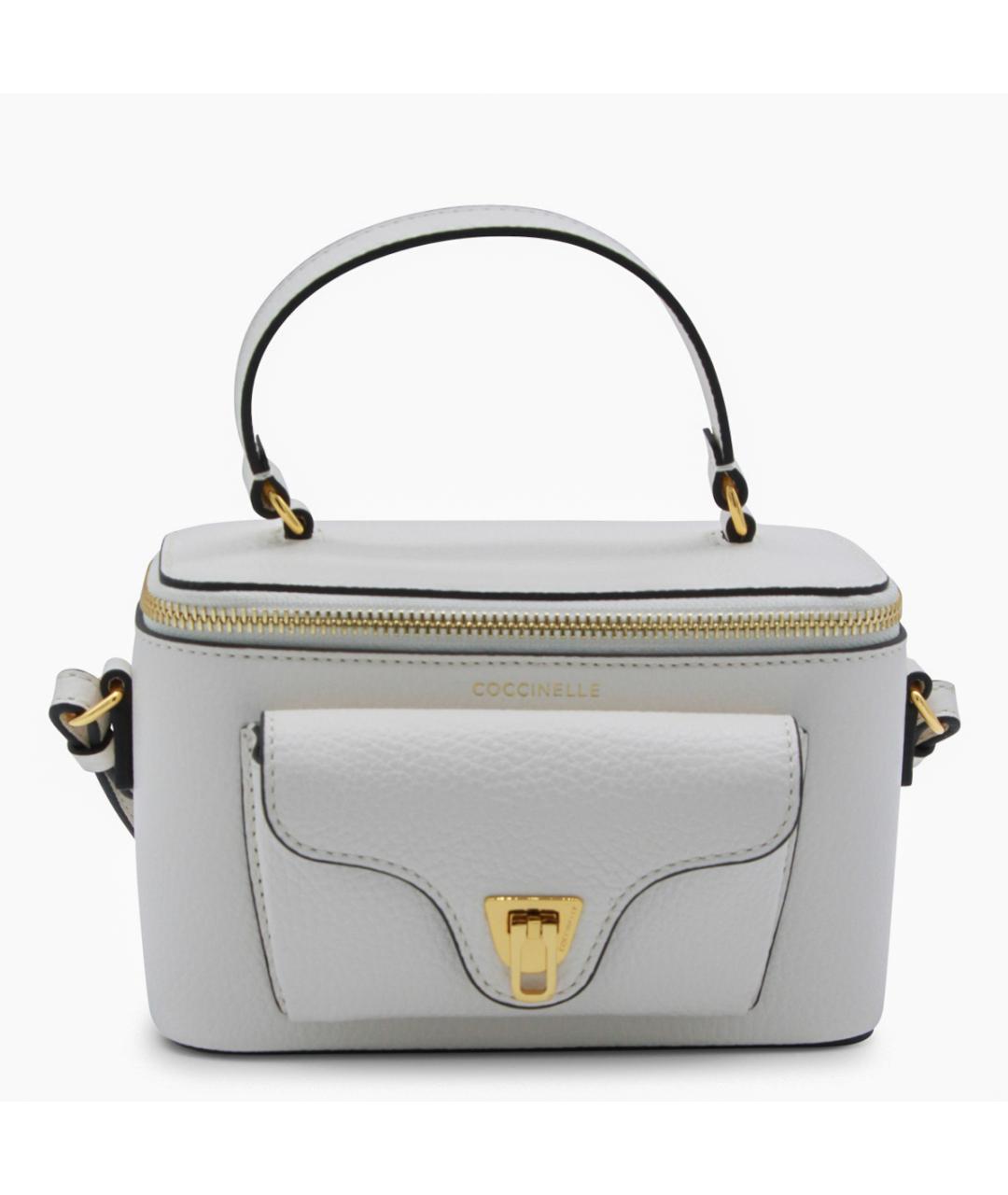 COCCINELLE Серая кожаная сумка тоут, фото 1